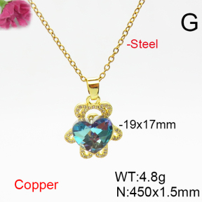 Fashion Copper Necklace  F6N406287aakl-G030