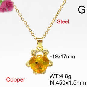 Fashion Copper Necklace  F6N406289aakl-G030