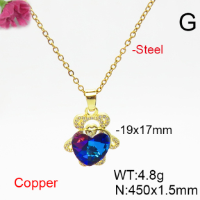 Fashion Copper Necklace  F6N406290aakl-G030