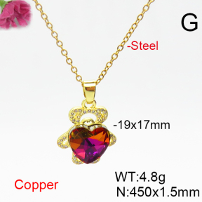 Fashion Copper Necklace  F6N406294aakl-G030