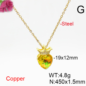 Fashion Copper Necklace  F6N406304aakl-G030
