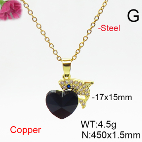 Fashion Copper Necklace  F6N406317aakl-G030