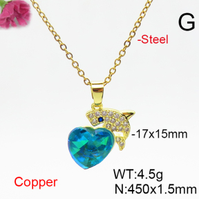 Fashion Copper Necklace  F6N406318aakl-G030