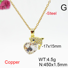 Fashion Copper Necklace  F6N406321aakl-G030