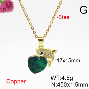 Fashion Copper Necklace  F6N406322aakl-G030
