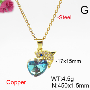 Fashion Copper Necklace  F6N406323aakl-G030