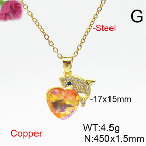 Fashion Copper Necklace  F6N406324aakl-G030