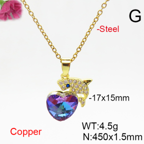Fashion Copper Necklace  F6N406325aakl-G030