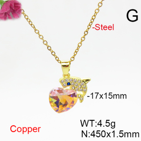 Fashion Copper Necklace  F6N406326aakl-G030