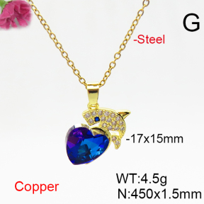Fashion Copper Necklace  F6N406327aakl-G030