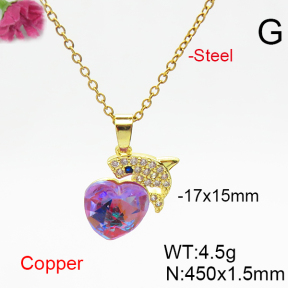Fashion Copper Necklace  F6N406328aakl-G030