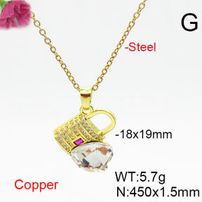 Fashion Copper Necklace  F6N406331aakl-G030