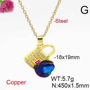 Fashion Copper Necklace  F6N406335aakl-G030