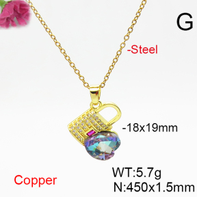 Fashion Copper Necklace  F6N406340aakl-G030