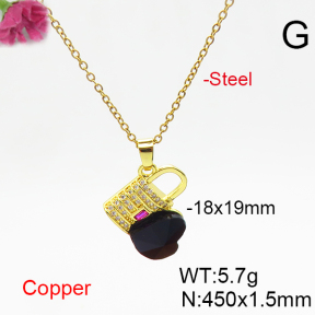 Fashion Copper Necklace  F6N406341aakl-G030