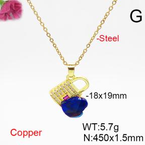 Fashion Copper Necklace  F6N406343aakl-G030
