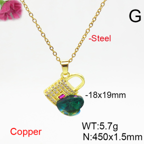 Fashion Copper Necklace  F6N406344aakl-G030