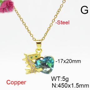 Fashion Copper Necklace  F6N406347aakl-G030