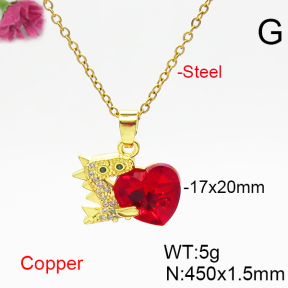 Fashion Copper Necklace  F6N406348aakl-G030