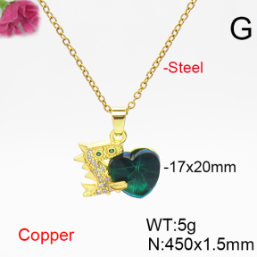 Fashion Copper Necklace  F6N406349aakl-G030