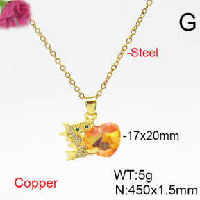 Fashion Copper Necklace  F6N406353aakl-G030