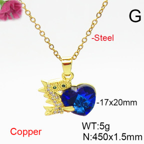 Fashion Copper Necklace  F6N406354aakl-G030