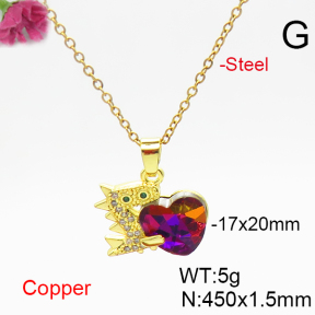 Fashion Copper Necklace  F6N406358aakl-G030