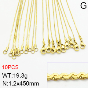 Stainless Steel Necklace  2N2002955ajvb-474