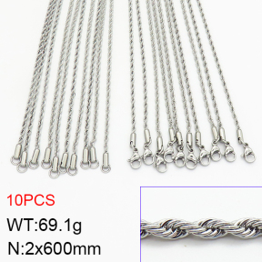 Stainless Steel Necklace  2N2002965vihb-474
