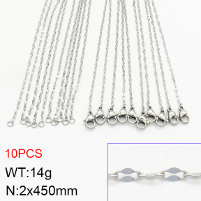 Stainless Steel Necklace  2N2002975vbpb-474