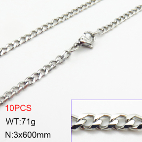 Stainless Steel Necklace  2N2002983aivb-214