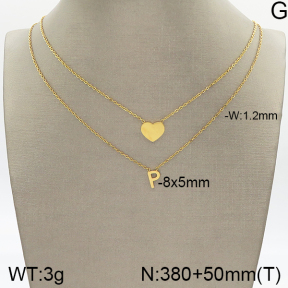 Stainless Steel Necklace  5N2001789bbov-493