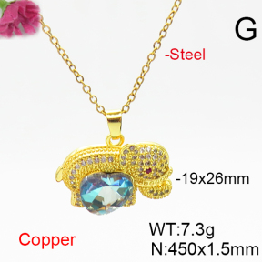 Fashion Copper Necklace  F6N406365aakl-G030