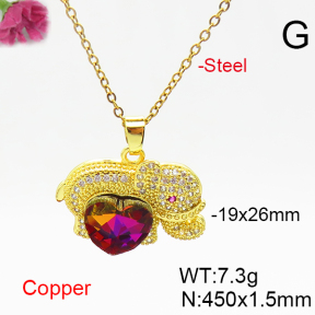 Fashion Copper Necklace  F6N406366aakl-G030