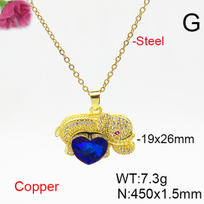 Fashion Copper Necklace  F6N406367aakl-G030