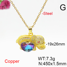Fashion Copper Necklace  F6N406369aakl-G030