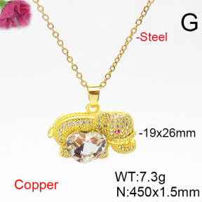 Fashion Copper Necklace  F6N406371aakl-G030