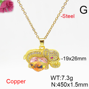 Fashion Copper Necklace  F6N406373aakl-G030