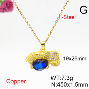 Fashion Copper Necklace  F6N406375aakl-G030