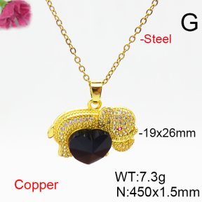 Fashion Copper Necklace  F6N406376aakl-G030