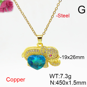 Fashion Copper Necklace  F6N406377aakl-G030