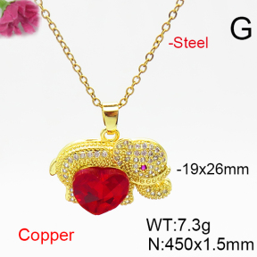 Fashion Copper Necklace  F6N406379aakl-G030