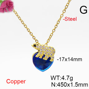 Fashion Copper Necklace  F6N406383aakl-G030