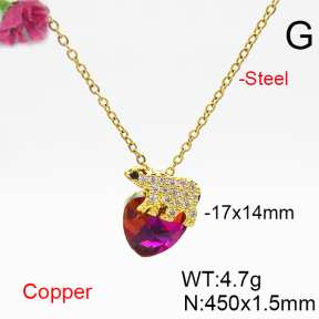 Fashion Copper Necklace  F6N406387aakl-G030