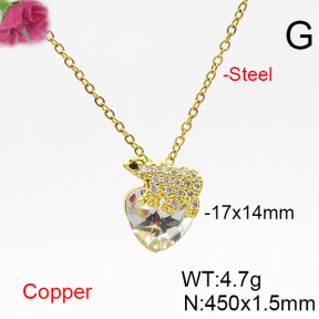 Fashion Copper Necklace  F6N406393aakl-G030