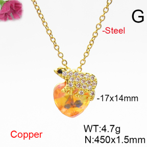 Fashion Copper Necklace  F6N406394aakl-G030