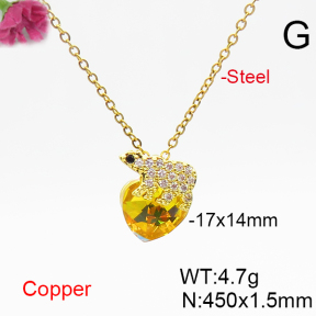 Fashion Copper Necklace  F6N406396aakl-G030