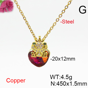 Fashion Copper Necklace  F6N406398aakl-G030