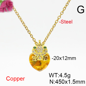 Fashion Copper Necklace  F6N406405aakl-G030