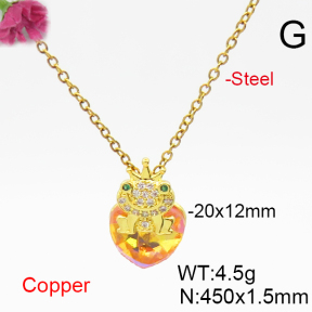 Fashion Copper Necklace  F6N406406aakl-G030